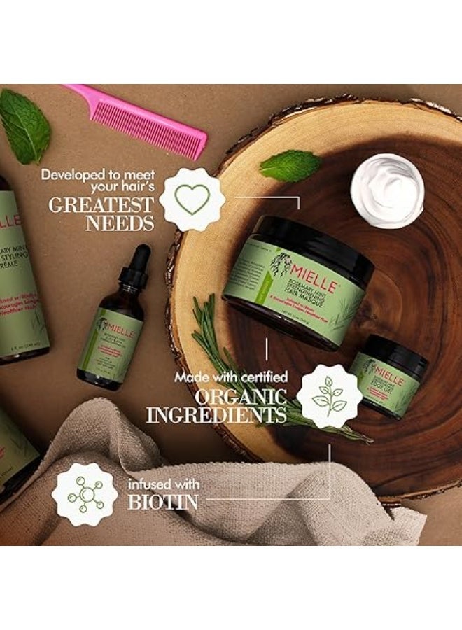 Mielle oil Rosemary Rosemary Mint Strengthening Hair Masque 340grams - Image 2